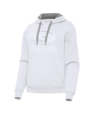 Women's White Green Bay Packers Victory Pullover Hoodie