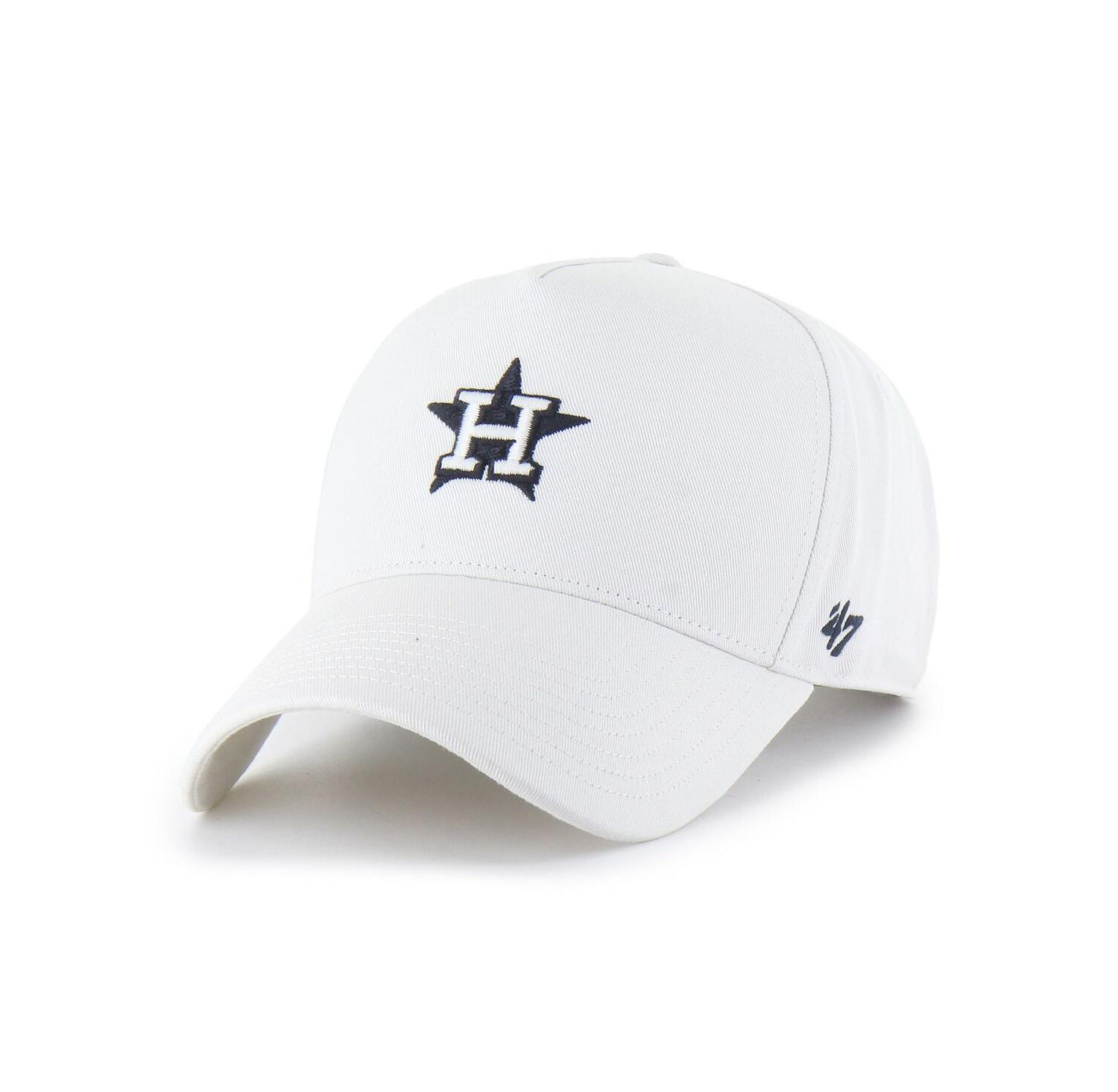 Men's White Houston Astros Foundational Pinch Offside Adjustable Hat
