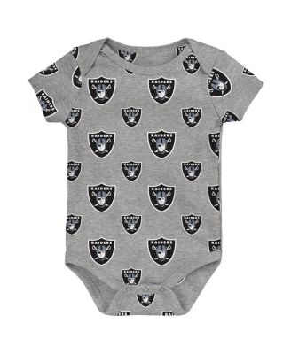 Newborn 3-Piece Las Vegas Raiders Little Tike Bodysuit Set
