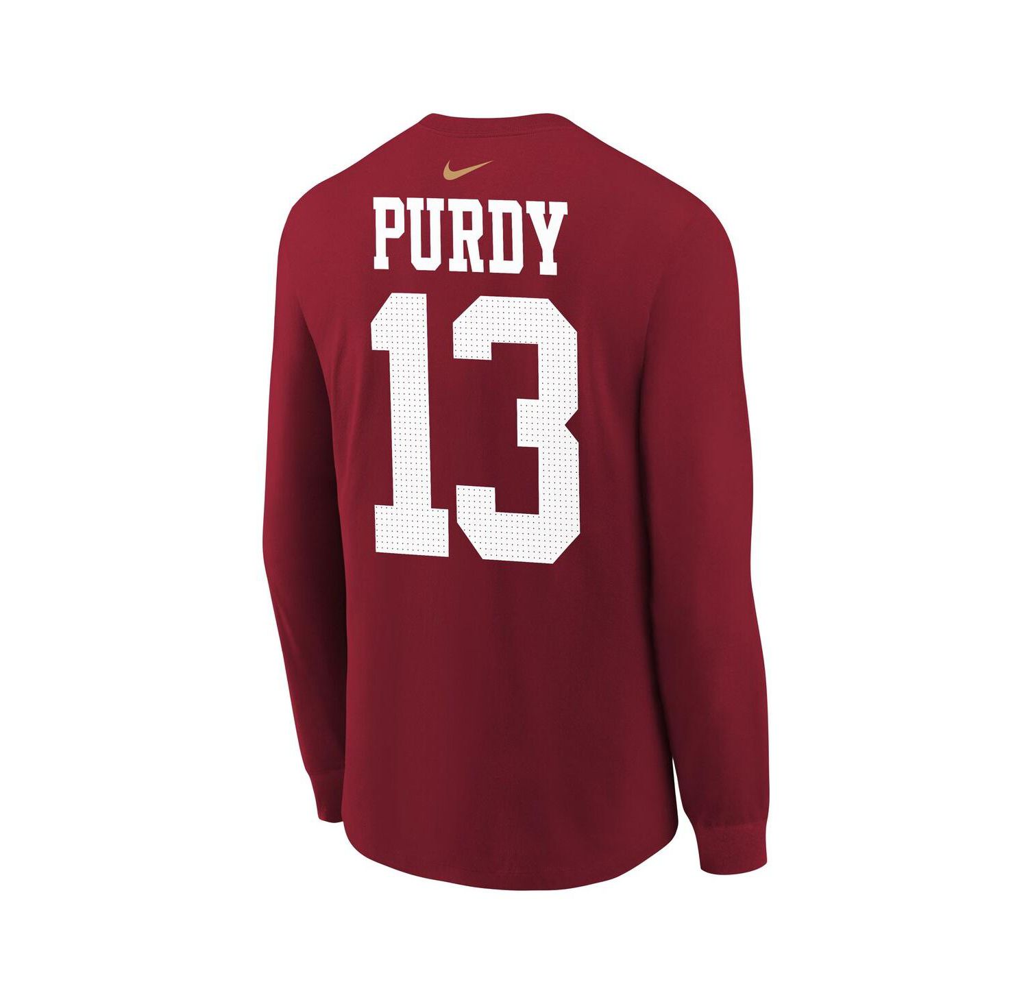 Big Boys and Girls Brock Purdy Scarlet San Francisco 49ers Player Name & Number Long Sleeve T-Shirt
