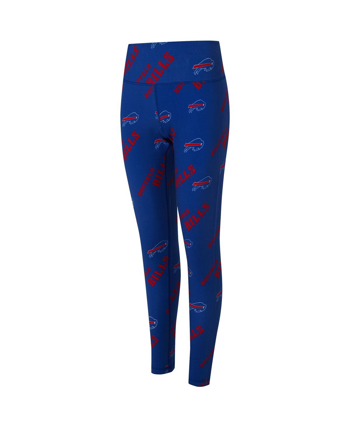 Concepts Sport Women's Royal Buffalo Bills Mosaic Allover Print Leggings In Blue