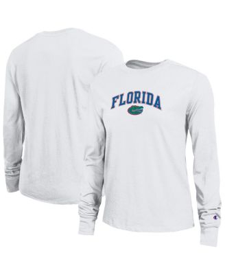 Champion - Women's White Florida Gators Arch Over Logo Long Sleeve T-Shirt