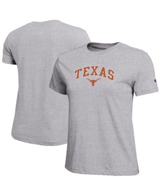 Champion - Women's Gray Texas Longhorns Arched Over Logo T-Shirt