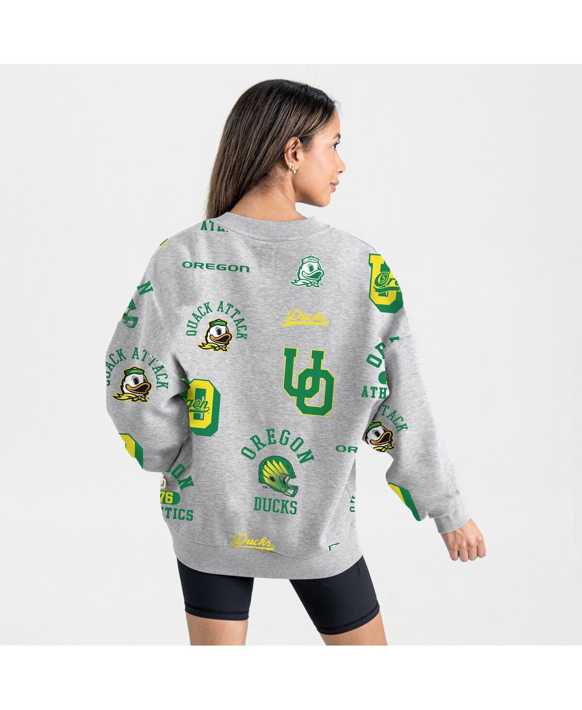 Gameday Couture Women's Gray Oregon Ducks Always On Repeat Fleece Sweatshirt In Gray