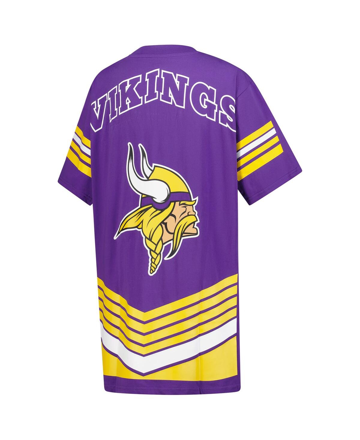 Gameday Couture Women's Purple Minnesota Vikings Perfect Score Vintage T-shirt Dress In Blue