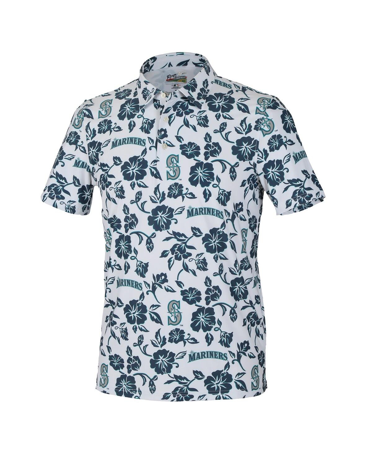 Reyn Spooner Men'sâ White Seattle Mariners Pua Performance Polo Shirt In White