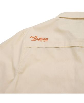 Men's Tan Texas Longhorns x Howler Brothers Gaucho Long Sleeve Full-Snap Shirt