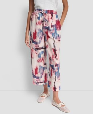 DKNY - Women's Mid Rise Printed Pants