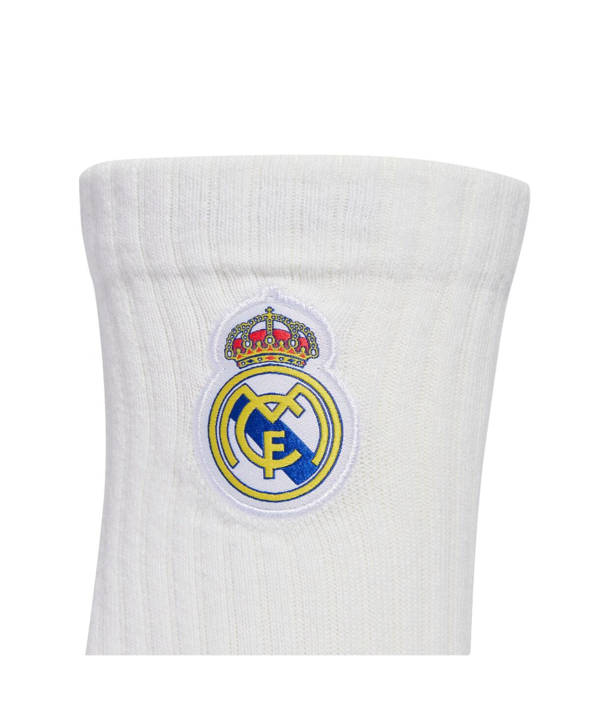 Adidas Originals Men's And Women's 2-pack White Real Madrid Third Crew Socks Set In Multi
