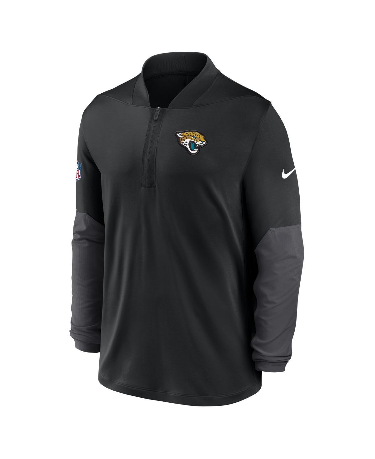 Nike Men's Black Jacksonville Jaguars Sideline Dri-fit Half-Zip Pullover Hoodie