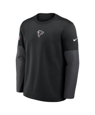 Men's Black Atlanta Falcons Sideline Coach Therma-FIT Long Sleeve T-Shirt