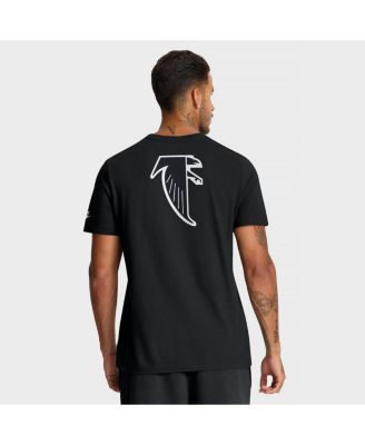 Men's Black Atlanta Falcons Rewind Front and Back Hit Essential T-Shirt