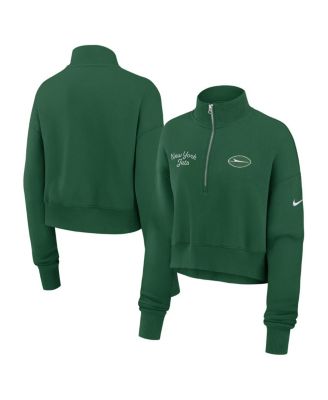 Nike - Women's Green New York Jets Primetime Phoenix Half-Zip Sweatshirt