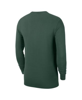Men's Hunter Green Milwaukee Bucks Authentic Long Sleeve Practice T-Shirt