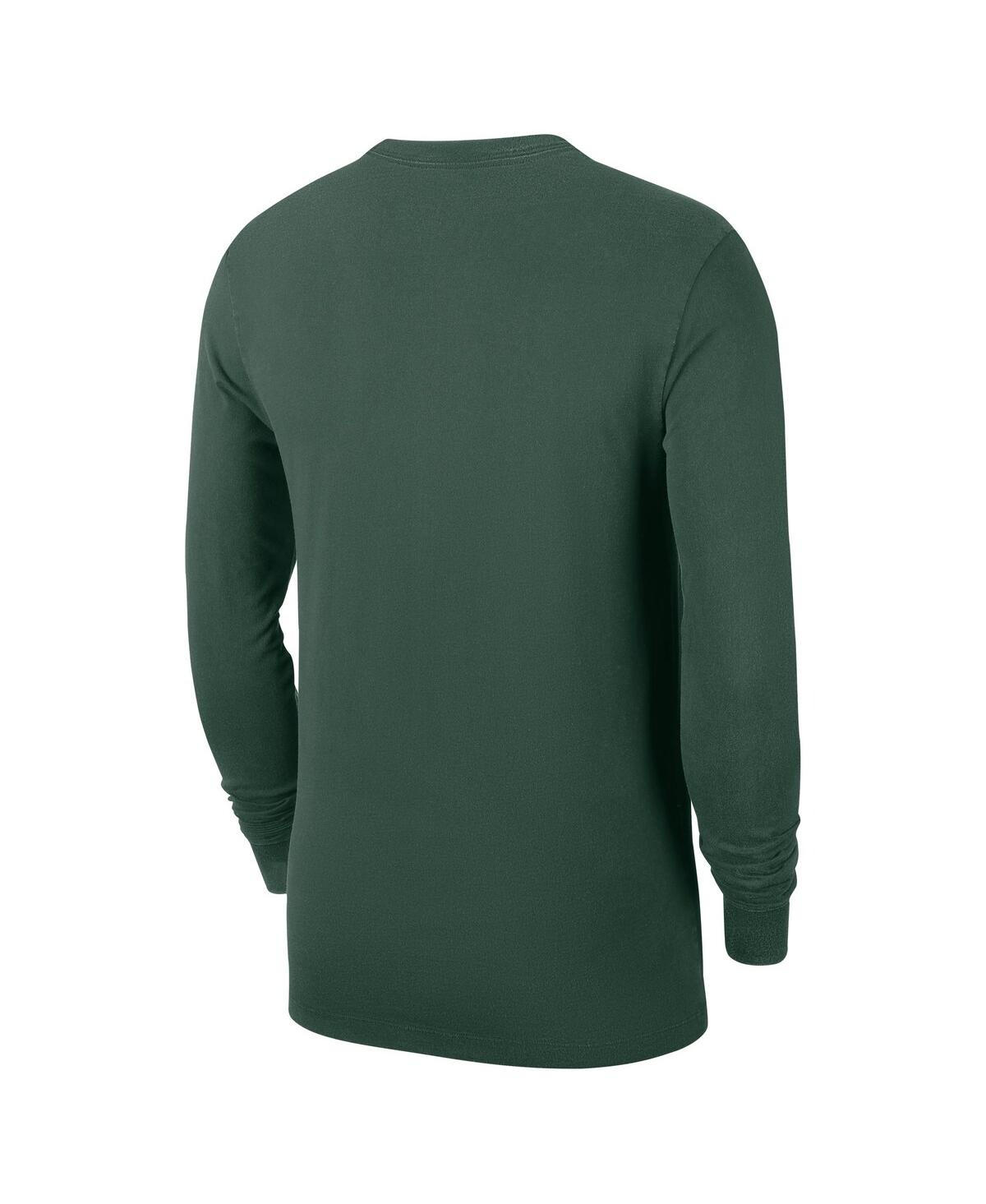 Nike Milwaukee Bucks  Men's Nba Practice Long-sleeve T-shirt In Green