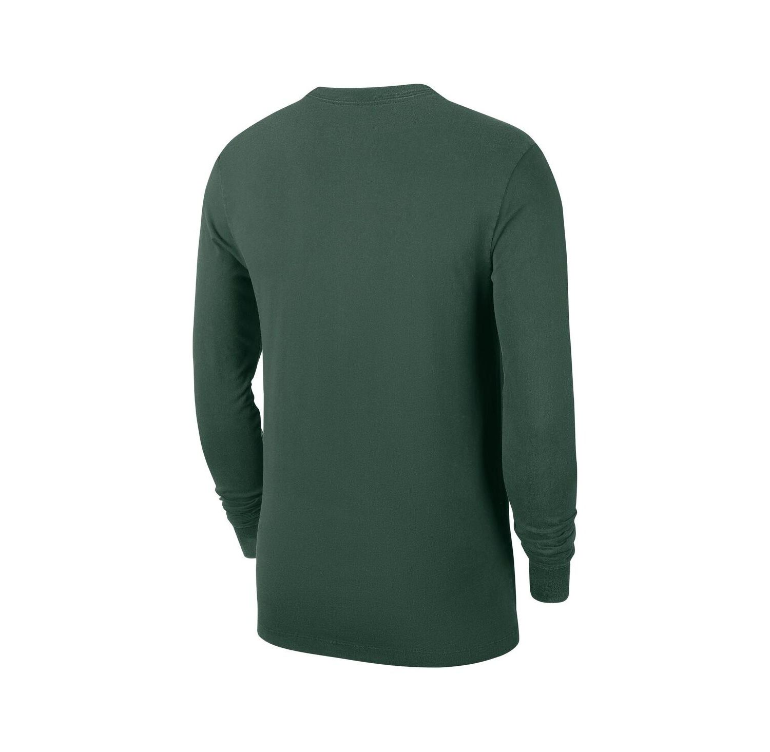 Men's Hunter Green Milwaukee Bucks Authentic Long Sleeve Practice T-Shirt