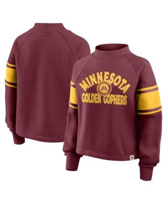 Fanatics - Women's Maroon Minnesota Golden Gophers Oversized Hometown Premium Punt Coverage Raglan Pullover Sweatshirt