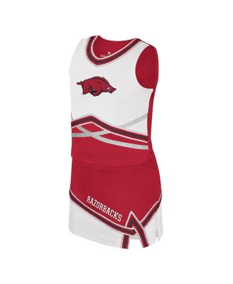 Big Girls 2-Piece Cardinal Arkansas Razorbacks Lollipop Park Cheer Set
