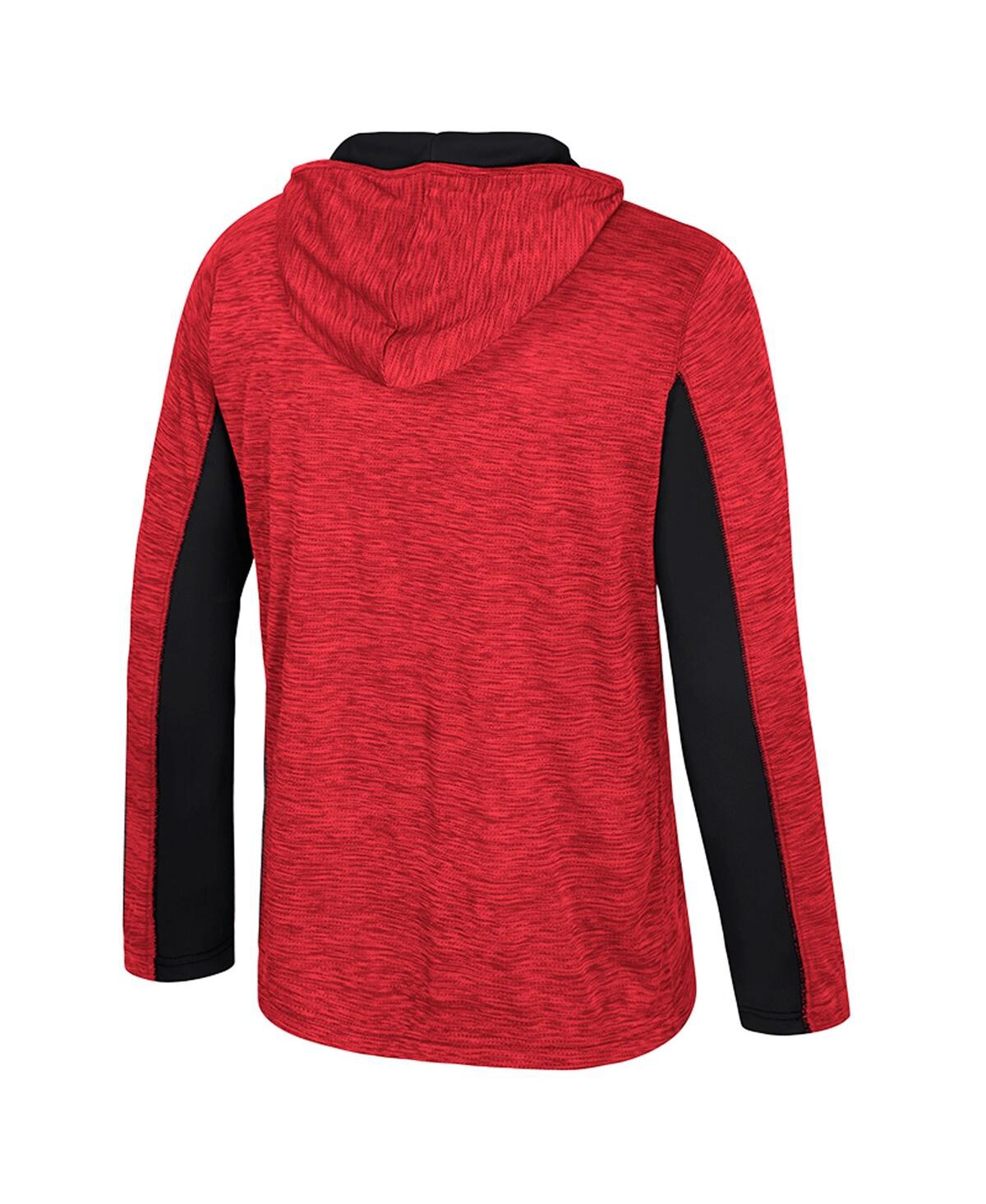 Colosseum Men's Red Nebraska Huskers Always Sunny Quarter-zip Hoodie In Red