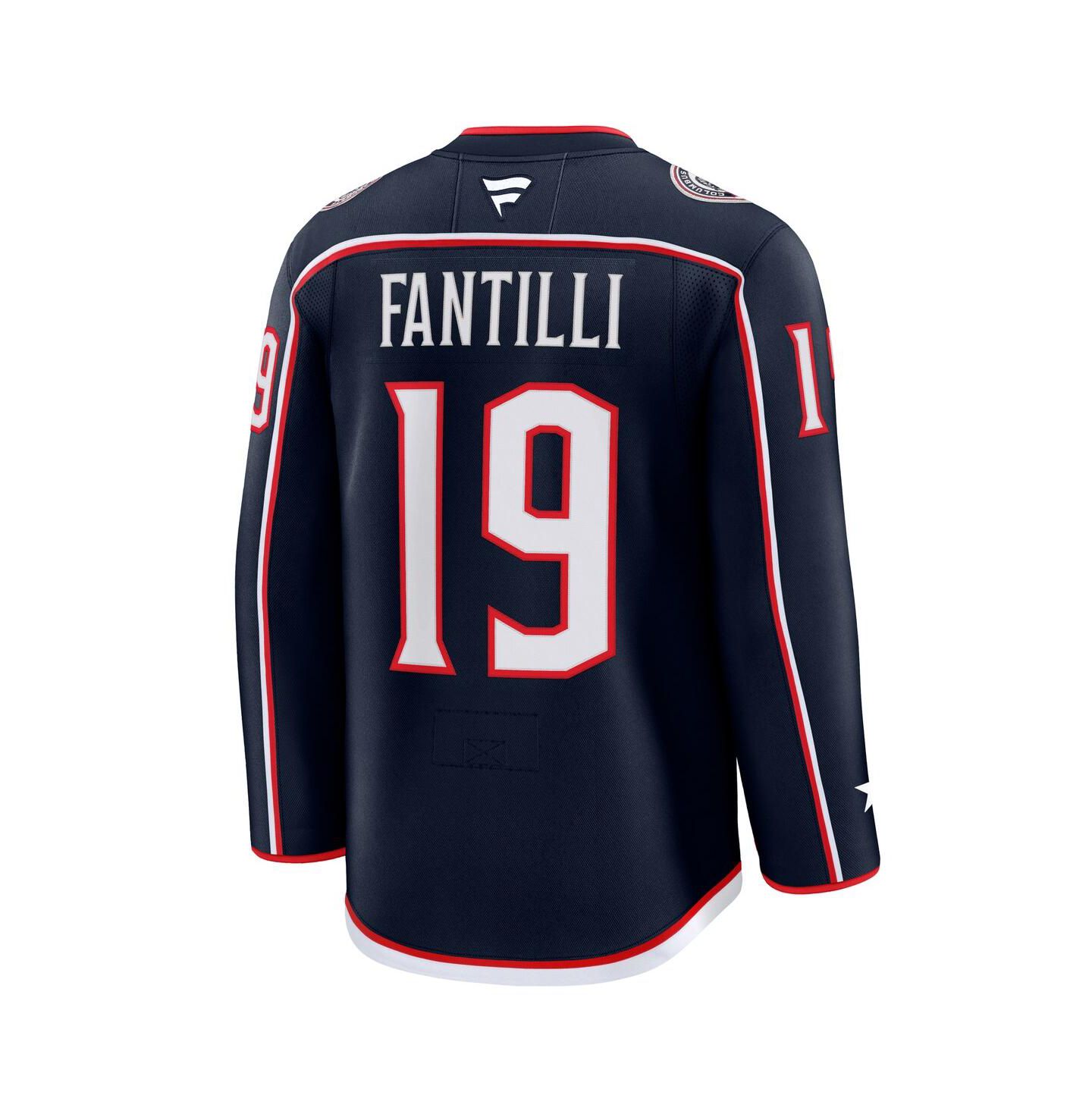 Мужские куртки Fanatics Adam Fantilli Navy Columbus Blue Jackets Home Premium Jersey — фото 3