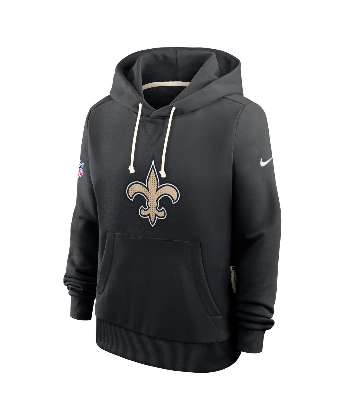 Nike Women's Black New Orleans Saints Sideline Standard Issue Initial Home Dri-fit Hoodie