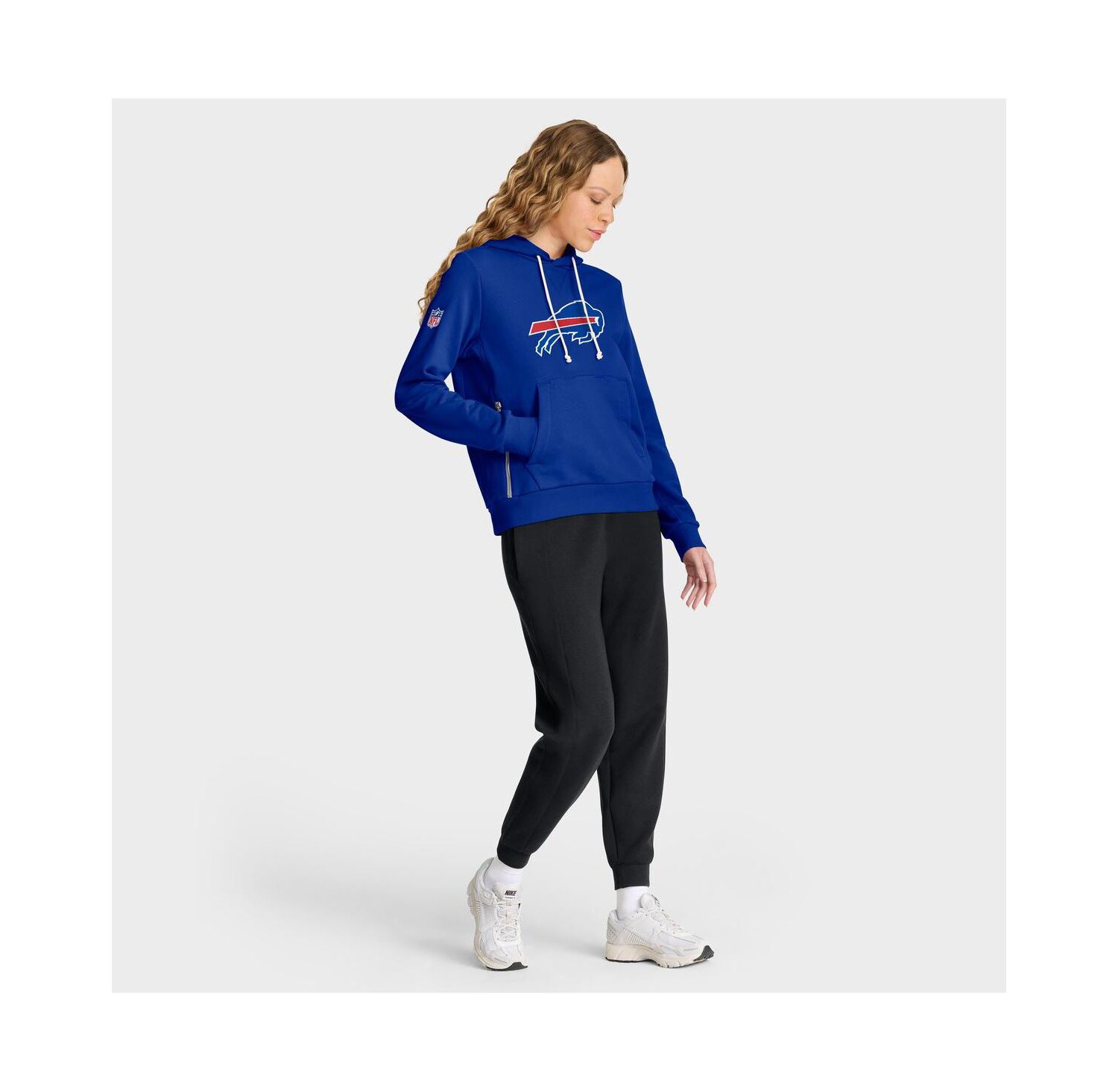 Women's Royal Buffalo Bills Sideline Standard Issue Initial Home Dri-FIT Hoodie