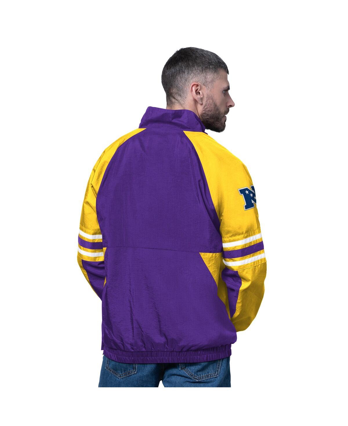 Starter Men's Purple Minnesota Vikings Prospect Half-Zip Pullover