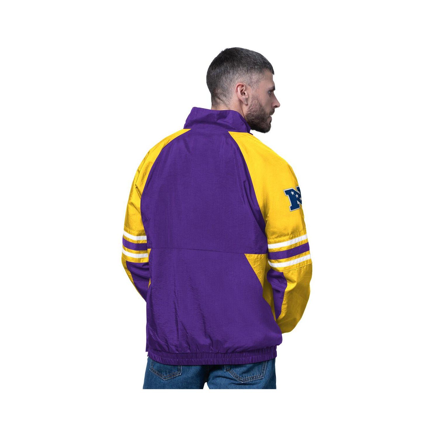 Men's Purple Minnesota Vikings Prospect Half-Zip Pullover