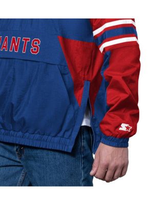 Men's Royal New York Giants Prospect Half-Zip Pullover