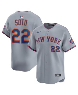 Nike - Men's Juan Soto Gray New York Mets Road Limited Player Jersey