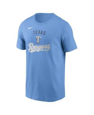 Men's Light Blue Texas Rangers Early Innings Stack T-Shirt
