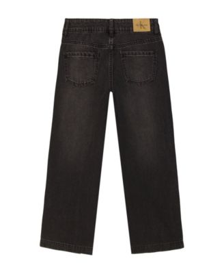 Girls' 7-16 Seamed Wide-Leg Denim Jeans