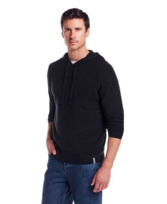 Men's Boucle Textured Hoodie Sweater