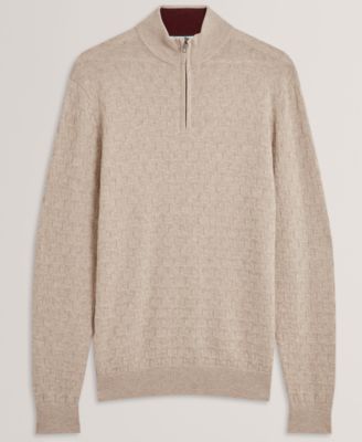 Men's Jeremee T Stitch Half Zip Long Sleeve Sweater