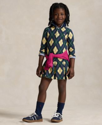 Girls' 2T-6X Printed Polo Dress