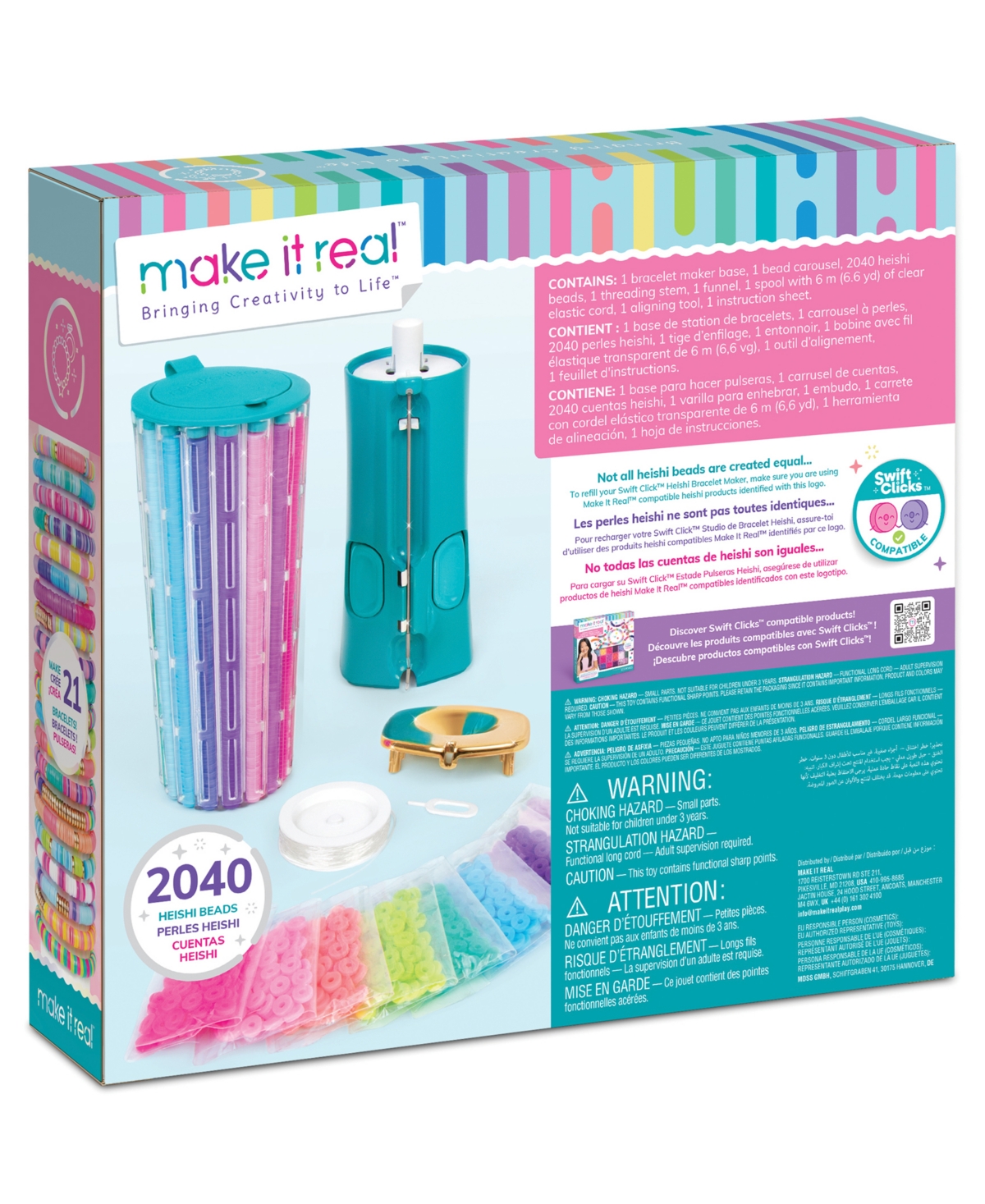 Make It Real Swift Click Heishi Bracelet Maker In Multi