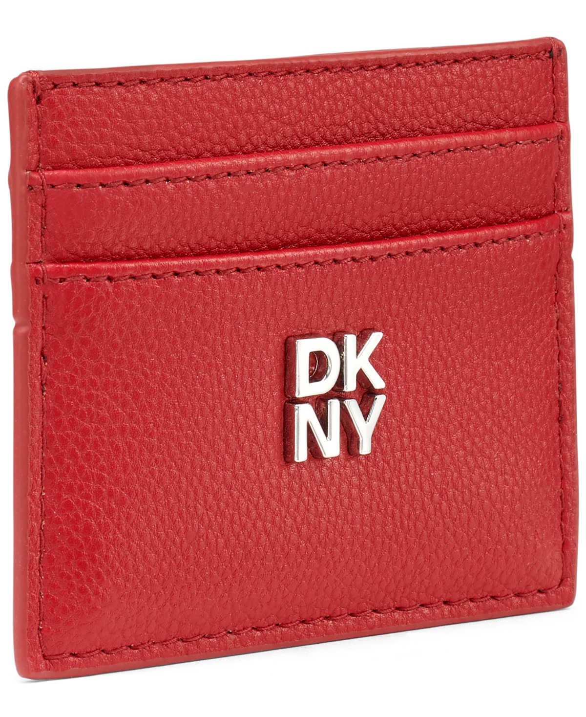 Dkny Margot 4-card Slots Slim Cardcase In Red