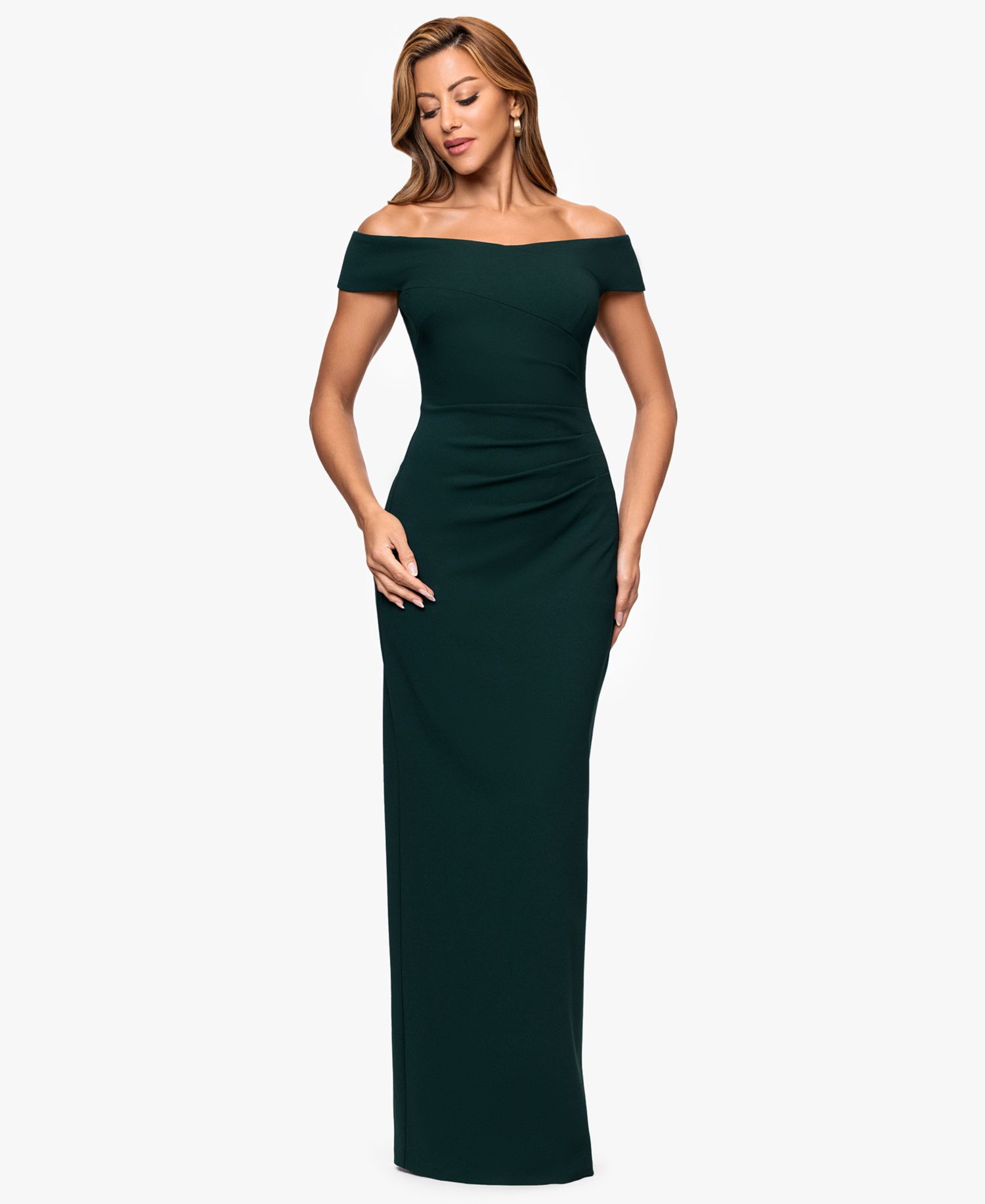 Women's Off The Shoulder Back Slit Dress