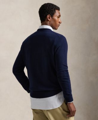 Men's Dog-Intarsia Cashmere Sweater