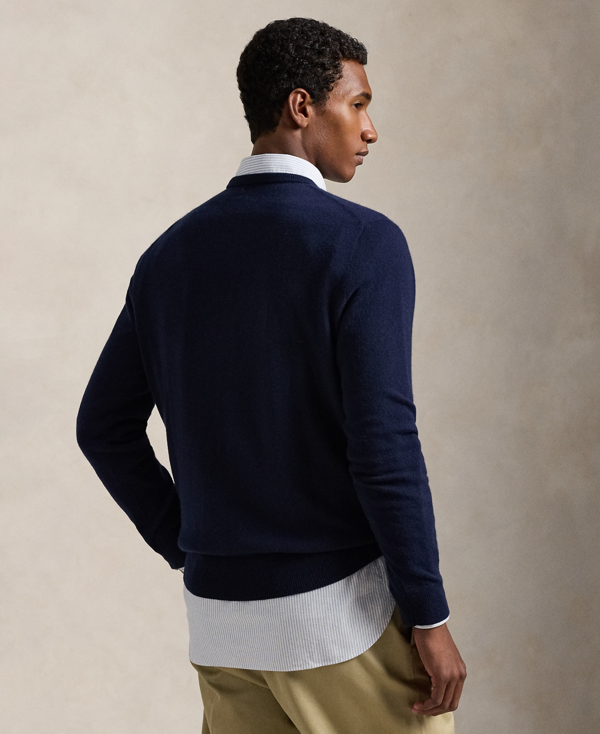Polo Ralph Lauren Men's Dog-intarsia Cashmere Sweater In Blue
