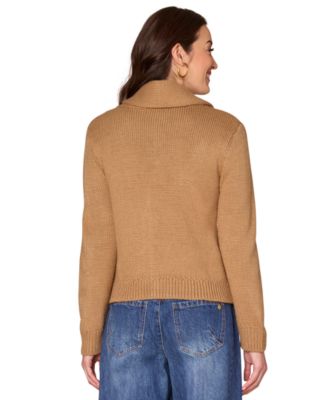 Petite Embroidered Cardigan Sweater