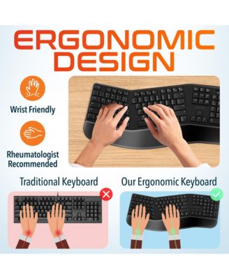 G20 Wireless Ergonomic Keyboard & Optical Vertical Mouse Set (DKMKITERG20-WB)