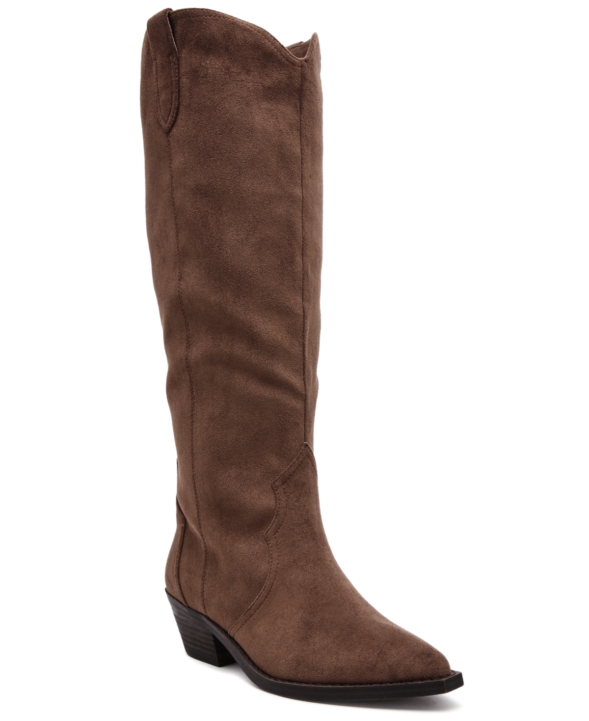 Dv Dolce Vita Women's Kit Knee-high Wide Calf Cowboy Boots In Brown