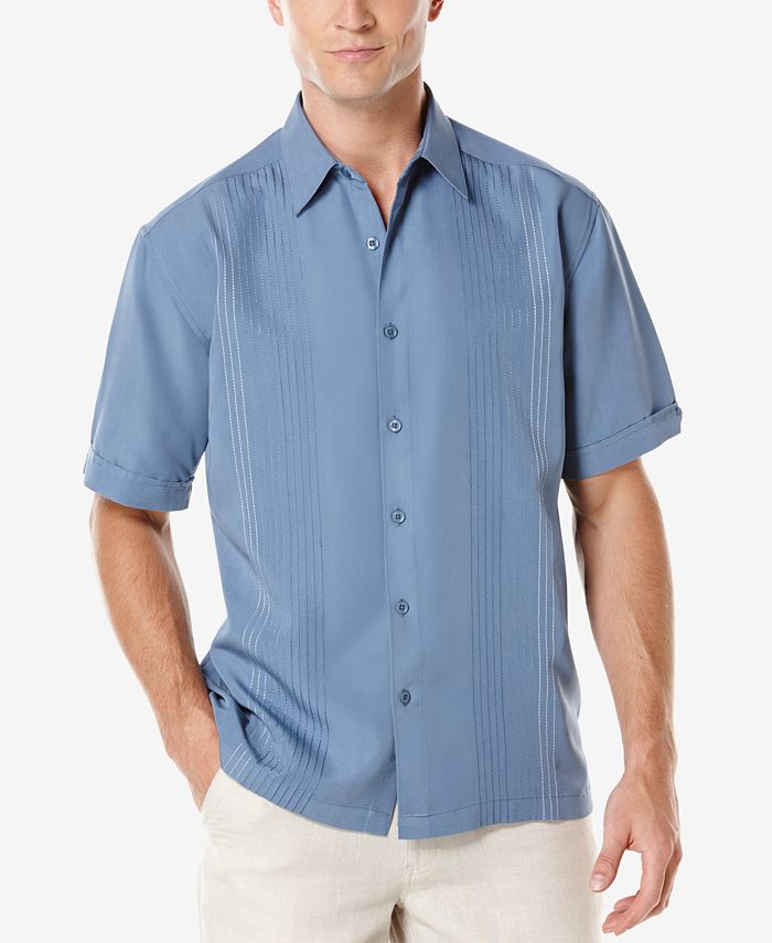 Cubavera Ombré Embroidered Short-Sleeve Shirt - Macy's