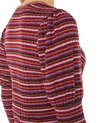 Petite Striped Crewneck Top