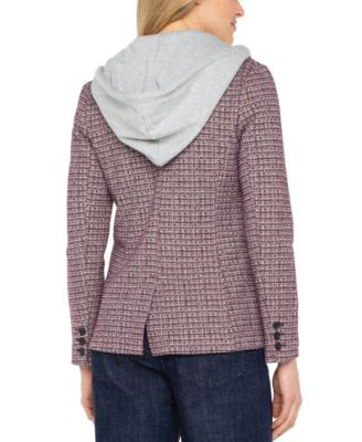 Petite Notch Collar Boyfriend Blazer