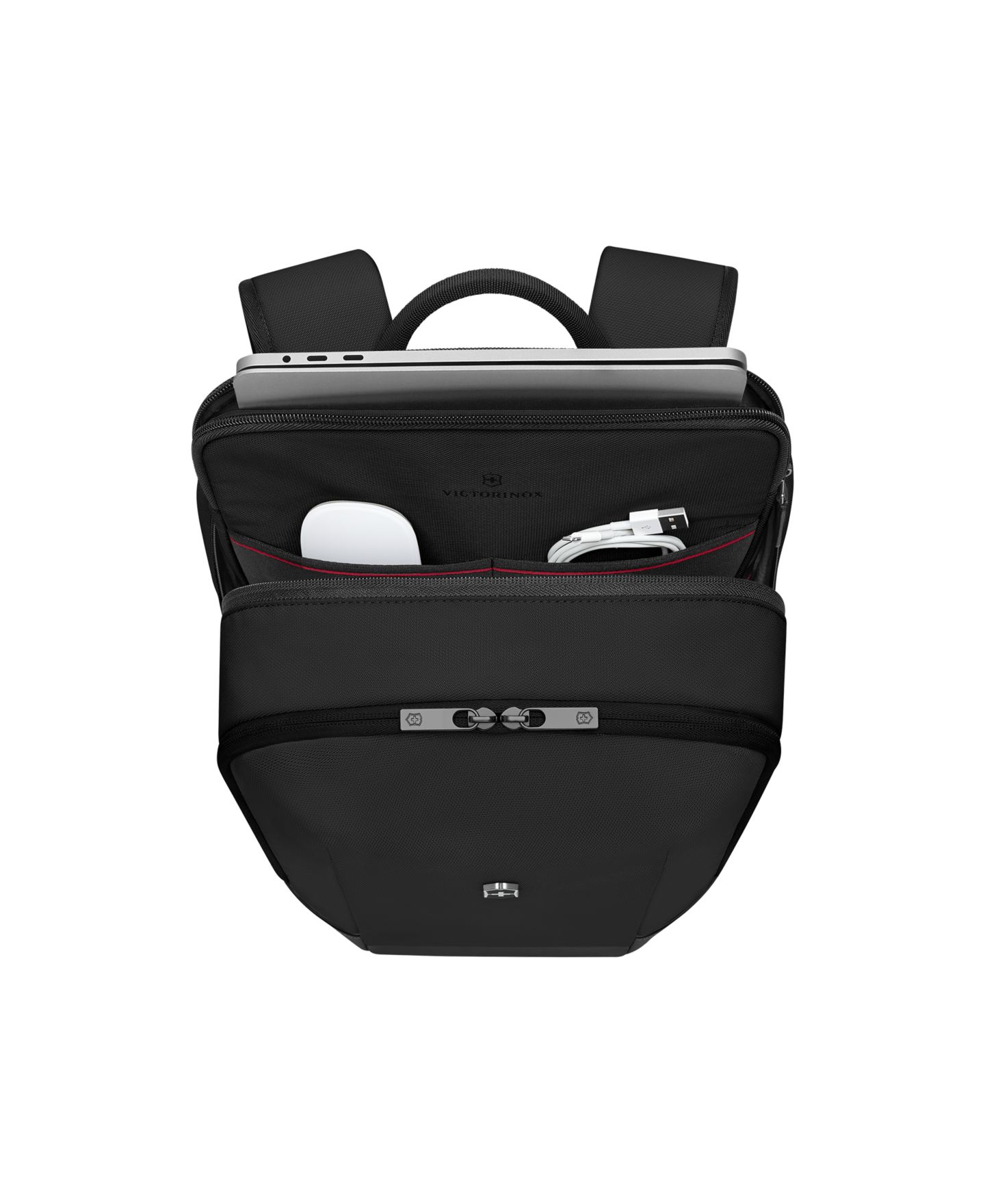 Женский современный компактный рюкзак Victorinox Altmont, цвет: Чёрный — фото 8