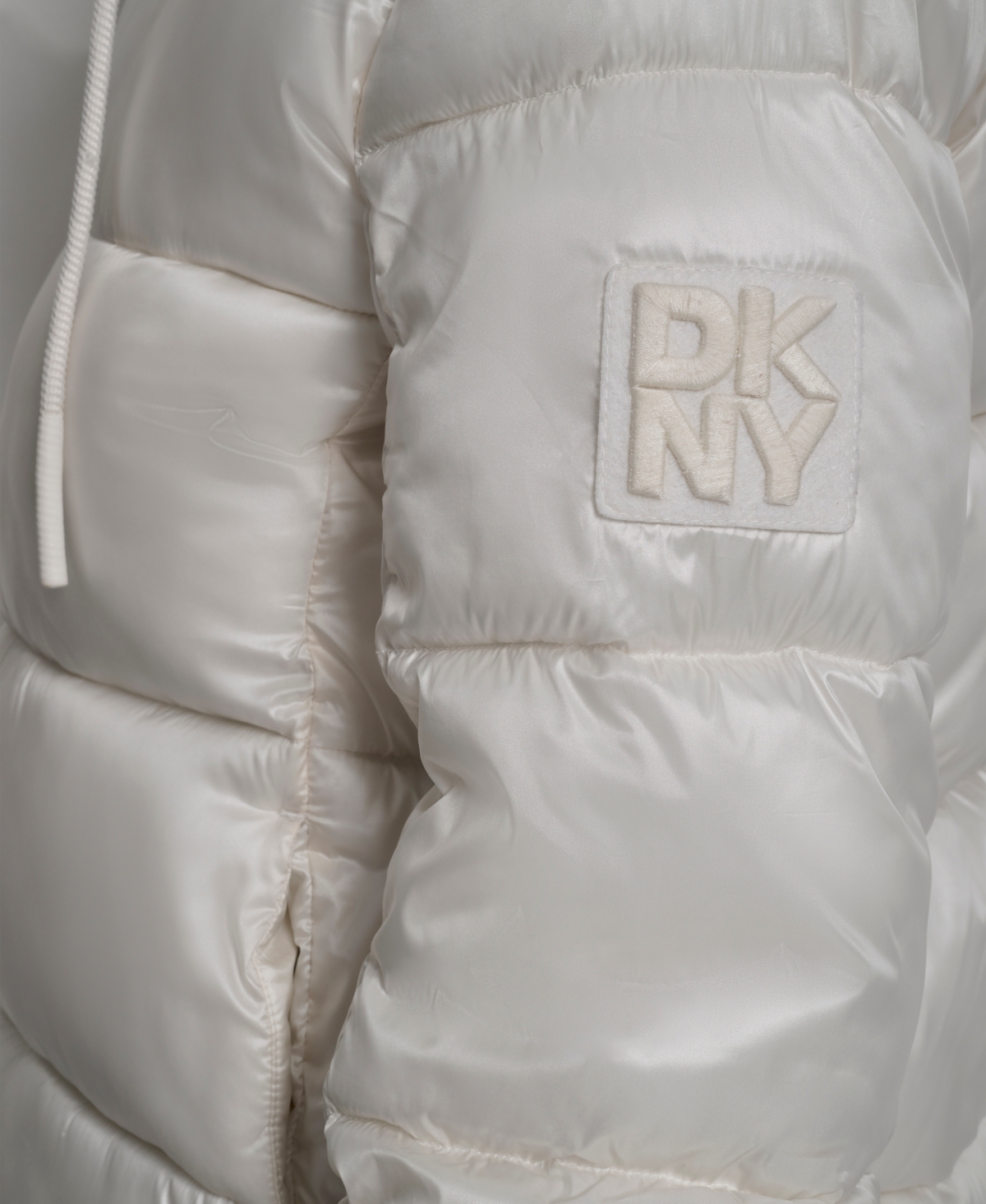 Dkny Jeans Women's Long Sleeve Quilted Puffer Jacket