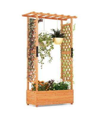 2PCS Raised Garden Bed Vertical Plant Container for Vine Climbing Plant Flower