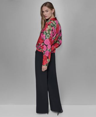 Petite Floral Long Sleeve Top